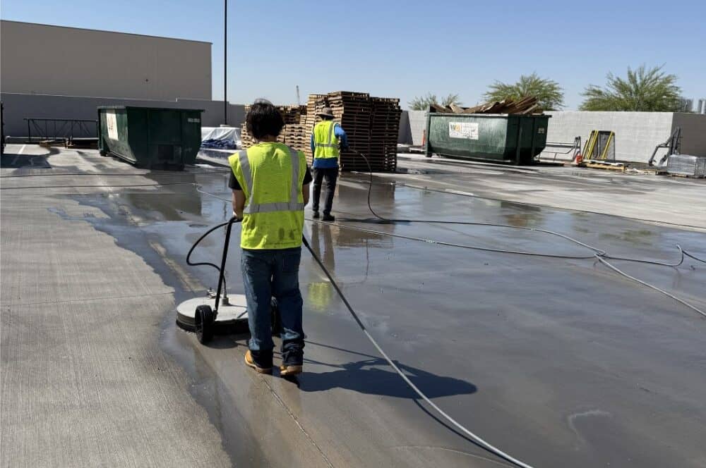 Clean Surface crew cleaning a commercial property in Arizona